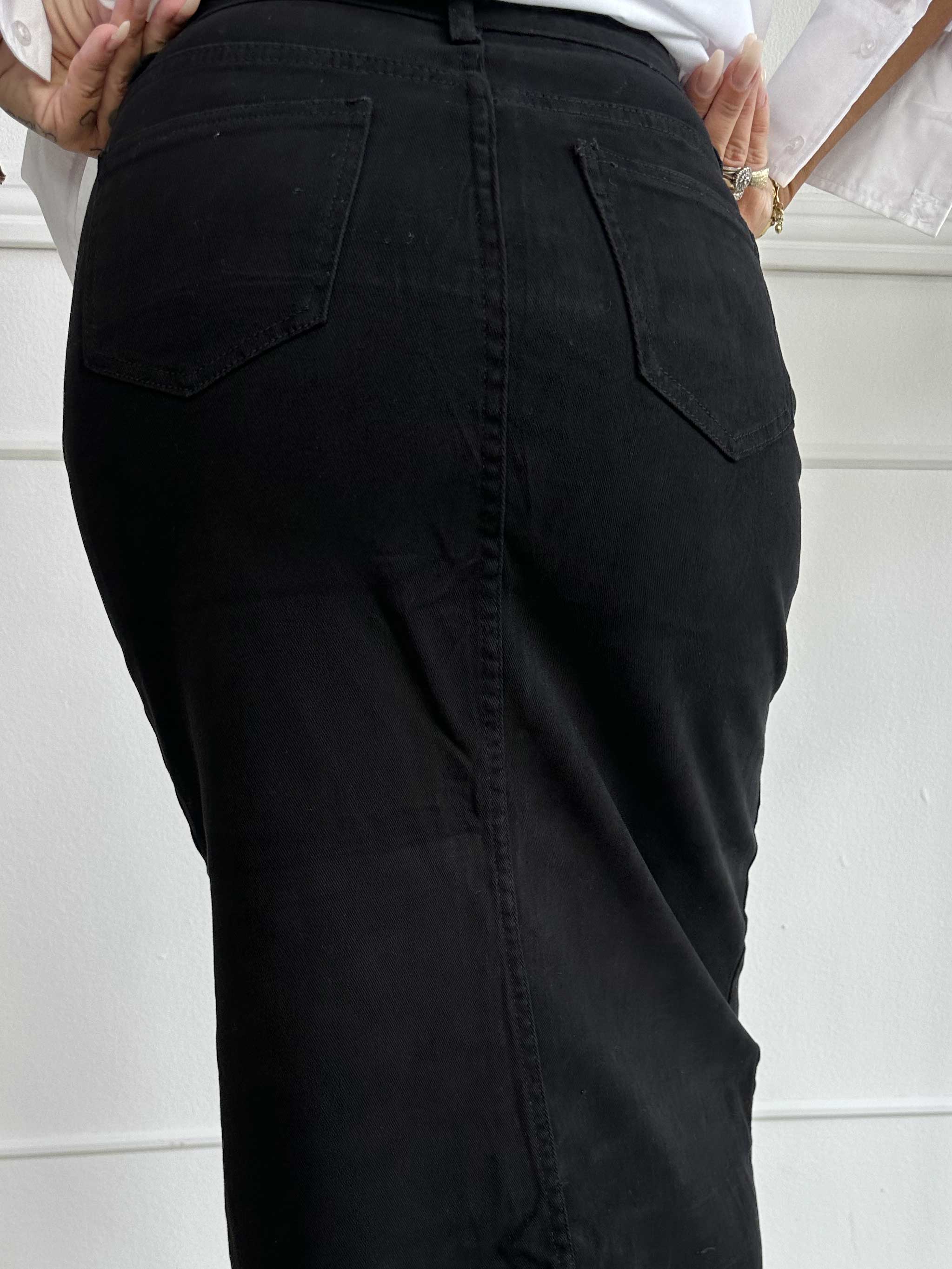 Chloe Denim - Sød nederdel med slids